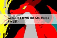 wepoker平台大厅是真人吗（wepoker首页）