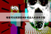 哪里可以找到德州扑克达人的简单介绍