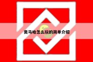 奥马哈怎么玩的简单介绍