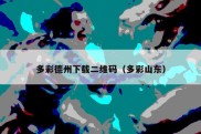 多彩德州下载二维码（多彩山东）