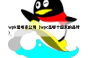 wpk是哪家公司（wpc是哪个国家的品牌）