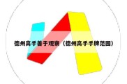 德州高手善于观察（德州高手手牌范围）