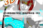 3打1跟德州哪个好玩（德州打得好是一种什么体验）
