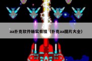 aa扑克软件确实有挂（扑克aa图片大全）