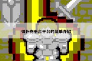 微扑克平台平台的简单介绍