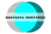 德州高手玩的平台（德州高手手牌范围）