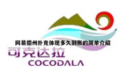 网易德州扑克体现多久到账的简单介绍