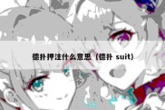 德扑押注什么意思（德扑 suit）