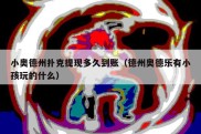 小奥德州扑克提现多久到账（德州奥德乐有小孩玩的什么）