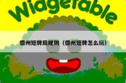 德州短牌局规则（德州短牌怎么玩）