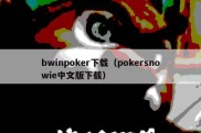 bwinpoker下载（pokersnowie中文版下载）