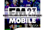 哪里可以找到联众德州扑克（联众德州官网）