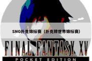SNG扑克锦标赛（扑克牌世界锦标赛）