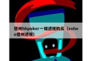德州hhpoker一键透视购买（sohoo德州透视）