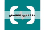 gg扑克辅助挂（gg扑克真是坑）