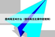 德州毒王叫什么（德州毒王比赛夺冠视频）