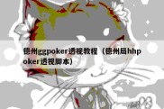 德州ggpoker透视教程（德州局hhpoker透视脚本）