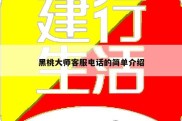 黑桃大师客服电话的简单介绍
