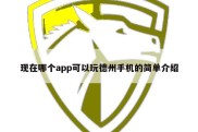 现在哪个app可以玩德州手机的简单介绍