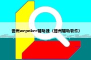 德州wepoker辅助挂（德州辅助软件）