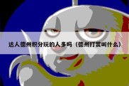 达人德州积分玩的人多吗（德州打赏叫什么）