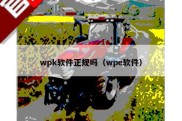 wpk软件正规吗（wpe软件）