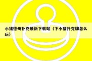 小猪德州扑克最新下载站（下小猪扑克牌怎么玩）